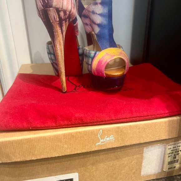 CHRISTIAN LOUBOUTIN, Pitou 150 Bazin, Size 37 - Picture 5 of 9